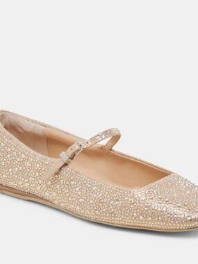 NEW IN BOX! Dolce Vita Reyes Crystal Flat Gold 8.5 STILL IN PACKAGE!